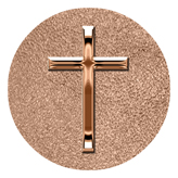 DAROUND 510 BZ SH BZ Bronze Single Cross Shimmer Bronze Background